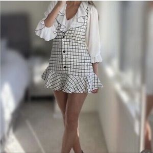Zara checked dress bloggers fav